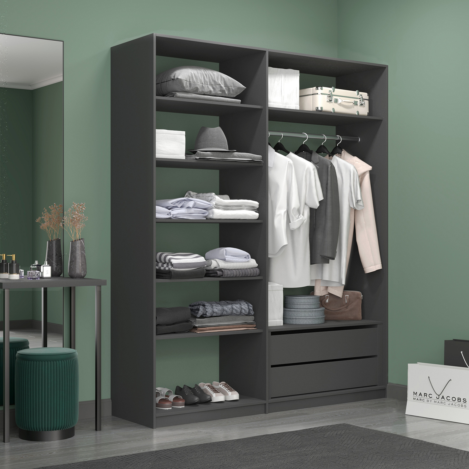 Готовые гардеробные системы "Локер"